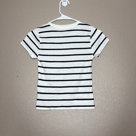 J. Crew Factory Striped Cropped Ribbed Tee - Picture 8 of 8